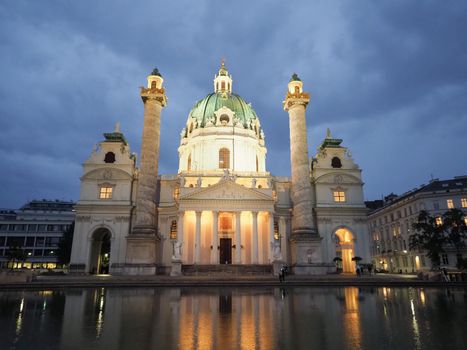 Karlskirche translation St Charles Borromeo church in Vienna, Austria