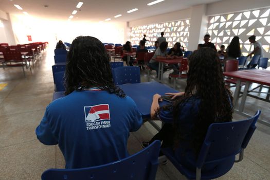 santana, bahia, brazil - september 13, 2022: full-time state public school in the city of Santana.