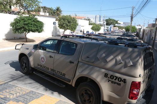 irece, bahia, brazil - september 13, 2022: new vehicles of the military police of Bahia delivered by the state government in the city of Irece.