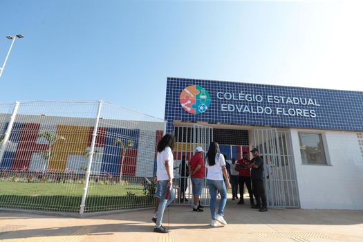 santana, bahia, brazil - september 13, 2022: full-time state public school in the city of Santana.