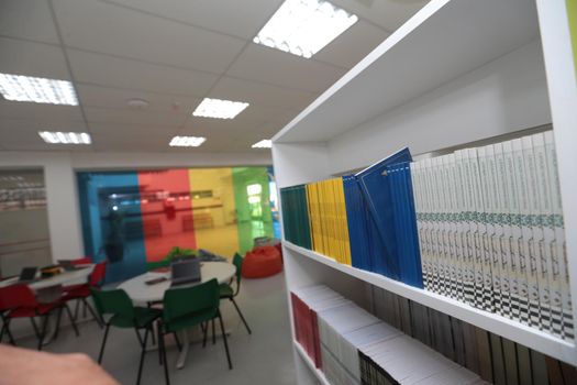 santana, bahia, brazil - september 13, 2022: library of a full-time state public school in the city of Santana.