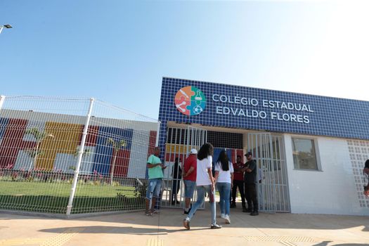 santana, bahia, brazil - september 13, 2022: full-time state public school in the city of Santana.