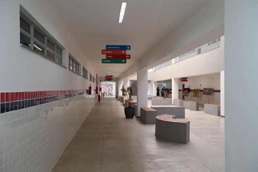 santana, bahia, brazil - september 13, 2022: full-time state public school in the city of Santana.