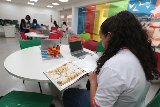 santana, bahia, brazil - september 13, 2022: library of a full-time state public school in the city of Santana.