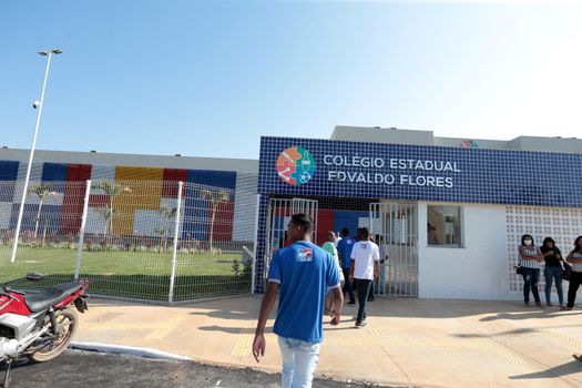 santana, bahia, brazil - september 13, 2022: full-time state public school in the city of Santana.
