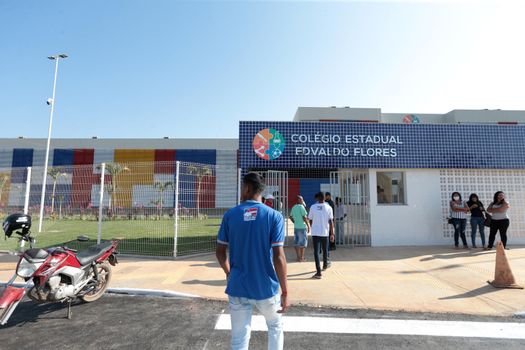 santana, bahia, brazil - september 13, 2022: full-time state public school in the city of Santana.