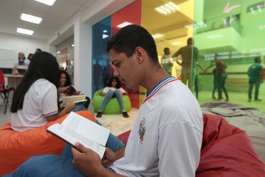 santana, bahia, brazil - september 13, 2022: library of a full-time state public school in the city of Santana.