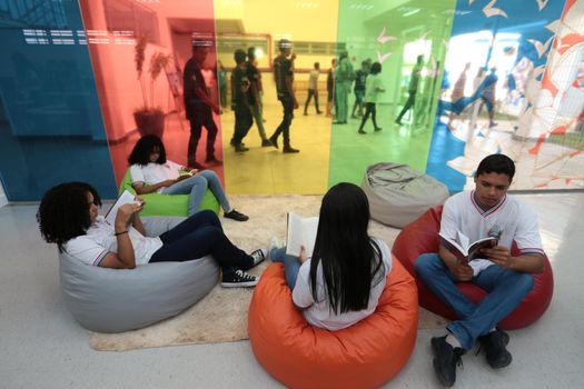 santana, bahia, brazil - september 13, 2022: library of a full-time state public school in the city of Santana.