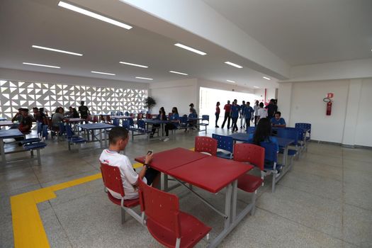 santana, bahia, brazil - september 13, 2022: full-time state public school in the city of Santana.