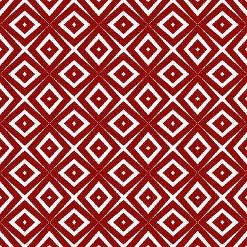 Ethnic hand painted pattern. Maroon symmetrical kaleidoscope background. Textile ready classic print, swimwear fabric, wallpaper, wrapping. Summer dress ethnic hand painted tile.