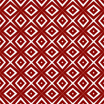 Ethnic hand painted pattern. Maroon symmetrical kaleidoscope background. Textile ready classic print, swimwear fabric, wallpaper, wrapping. Summer dress ethnic hand painted tile.