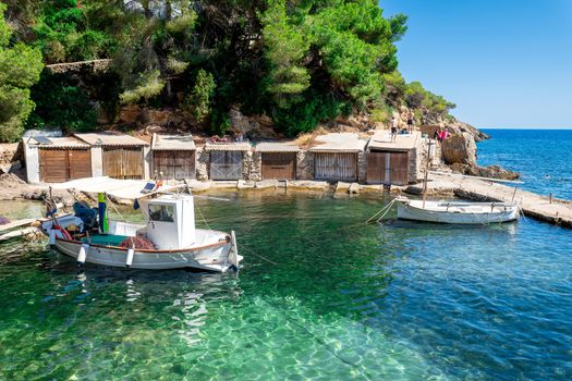 View of the Ibizan Cala Mastella