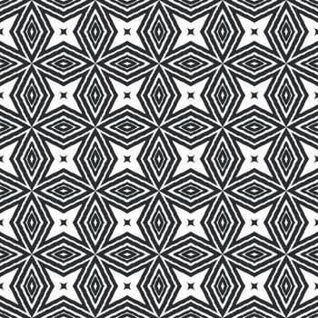 Mosaic seamless pattern. Black symmetrical kaleidoscope background. Textile ready astonishing print, swimwear fabric, wallpaper, wrapping. Retro mosaic seamless design.