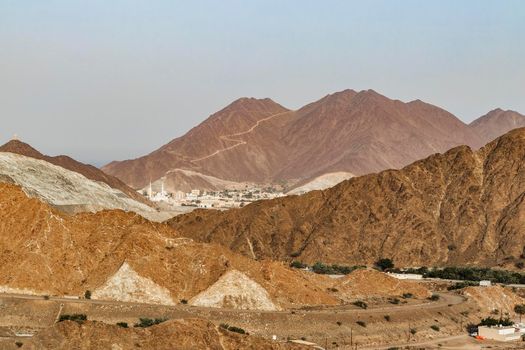 Village in mountains of Khor Fakan mountains of Sharjah Emirate