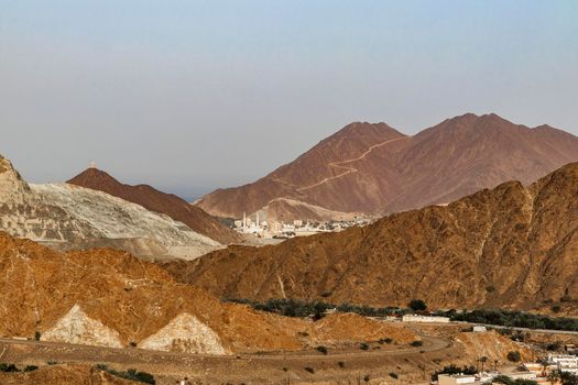 Village in mountains of Khor Fakan mountains of Sharjah Emirate