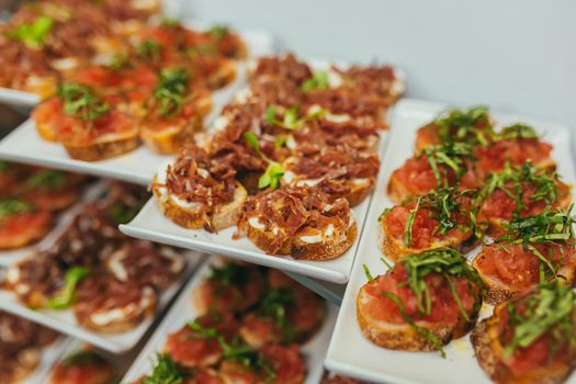 Cold snacks at a conference event