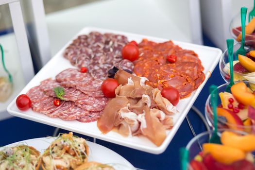 Snacks on the table at a festive event or dinner