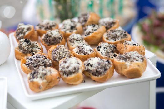 Snacks on the table at a festive event or dinner