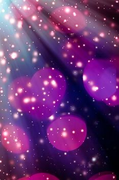 Sparkling bokeh, overlay design and cosmos texture concept - Abstract cosmic starry sky lights and shiny glitter, luxury holiday background