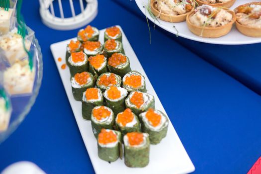 Snacks on the table at a festive event or dinner