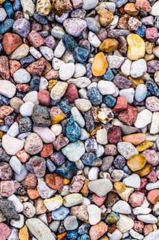 Landscape architecture, interior design and nature elements concept - Stone pebbles background texture, landscape architecture