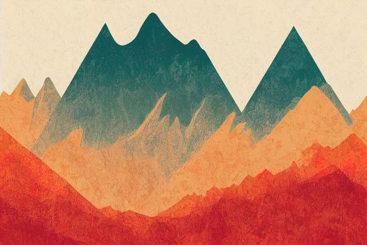 Outdoor adventure mountain vintage typography raster design for t-shirt and poster, Wildlife expedition grunge design with deer raster, Good for label, emblem, stamp too v3