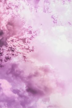 Magical dream, nature backdrop and spiritual holiday concept - Dreamy surreal sky as abstract art, fantasy pastel colours background for modern design