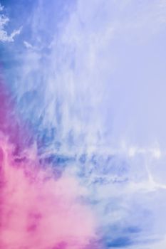 Magical dream, nature backdrop and spiritual holiday concept - Dreamy surreal sky as abstract art, fantasy pastel colours background for modern design