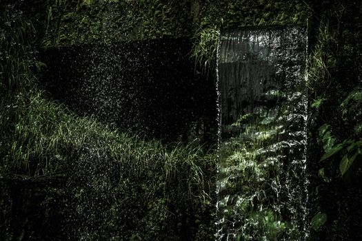 A waterfall in a jungle. Shooting Location: Singapore