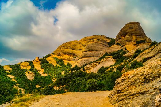 Montcauts strange rock (Spain Barcelona). Shooting Location: Spain, Barcelona