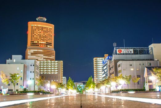 Night view of Hamamatsu City, Shizuoka Prefecture. Shooting Location: Shizuoka Prefecture