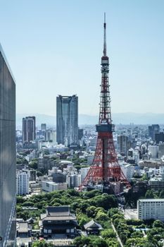 The city of Tokyo seen from the World Trade Center Building (Seaside Top). Shooting Location: Tokyo metropolitan area