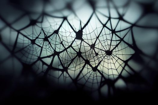 cobweb background, The scary of the Halloween symbol Isolated on dark background v1