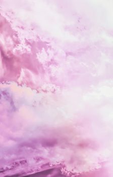 Magical dream, nature backdrop and spiritual holiday concept - Dreamy surreal sky as abstract art, fantasy pastel colours background for modern design