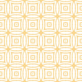 Textured stripes pattern. Yellow symmetrical kaleidoscope background. Textile ready likable print, swimwear fabric, wallpaper, wrapping. Trendy textured stripes design.