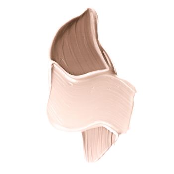 Cosmetic product, beauty background and texture concept - Make-up pale base foundation brush strokes and smudge