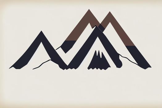 Mountain logo, adventures logo, mountain logo design template, drawing style, hand draw style