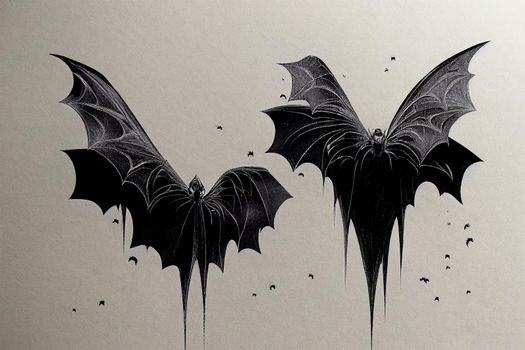 Dark Halloween bat's, 2d image