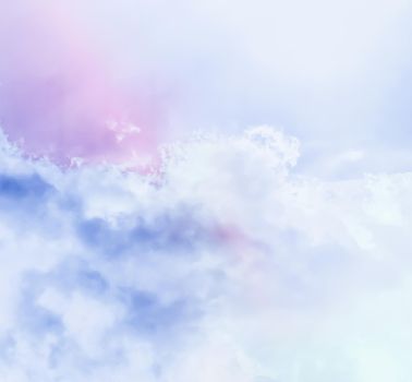 Magical dream, nature backdrop and spiritual holiday concept - Dreamy surreal sky as abstract art, fantasy pastel colours background for modern design