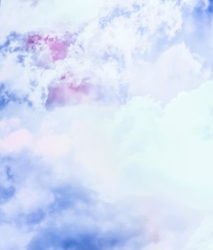 Magical dream, nature backdrop and spiritual holiday concept - Dreamy surreal sky as abstract art, fantasy pastel colours background for modern design