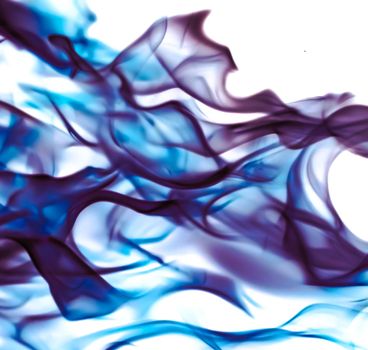 Technology, science and artistic flow concept - Abstract wave background, blue element for design