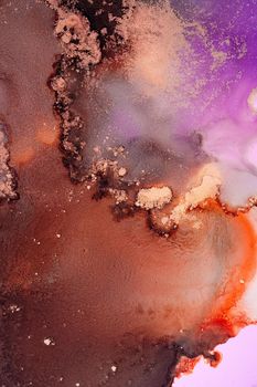 Marble ink abstract art from exquisite original painting for abstract background . Painting was painted on high quality paper texture to create smooth marble background pattern of ombre alcohol ink .