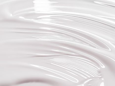 Glossy white cosmetic texture as beauty make-up product background, cosmetics and luxury makeup brand design concept