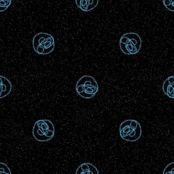 Hand Drawn Snowflakes Christmas Seamless Pattern. Subtle Flying Snow Flakes on chalk snowflakes Background. Attractive chalk handdrawn snow overlay. Unique holiday season decoration.