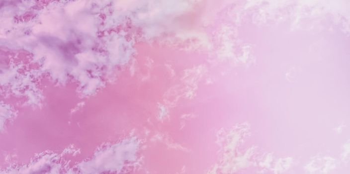 Magical dream, nature backdrop and spiritual holiday concept - Dreamy surreal sky as abstract art, fantasy pastel colours background for modern design