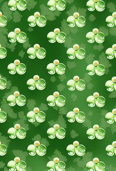 Lucky charm background of 3D render, suitable for a mobile screen, phone desktop, landing page, UI UX, and wallpaper.