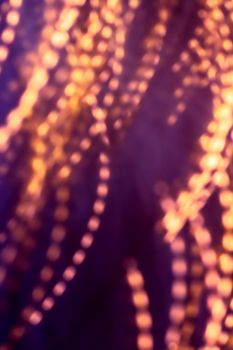 Vintage Christmas lights, New Years Eve fireworks and abstract texture concept - Glamorous golden shiny glow and glitter, luxury holiday background