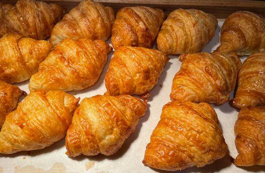 Fresh Baked Croissants. Warm Fresh Buttery Croissants and Rolls. French and American Croissants and Baked Pastries are enjoyed world wide good with jam