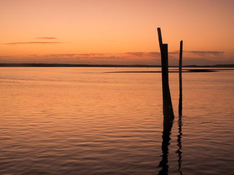 Sunrise over Everglades from East side of Chokoloskee Island.