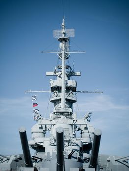 Battleship of US Navy at the museum in Mobile, AL.